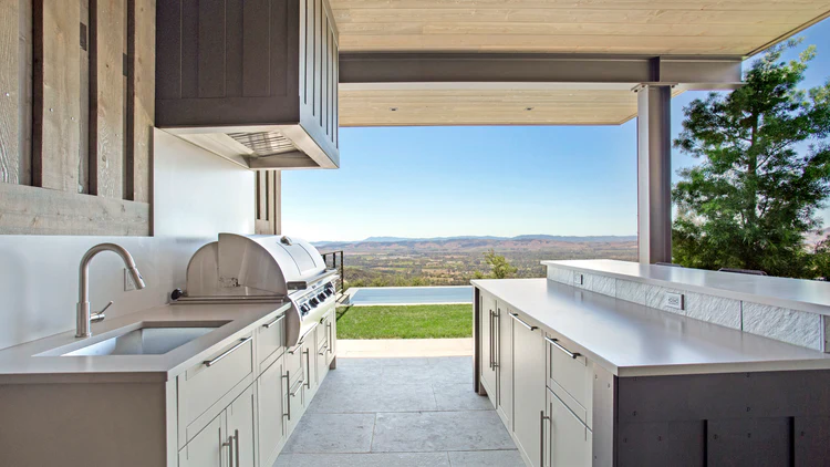 A John Michael outdoor cabinetry piece