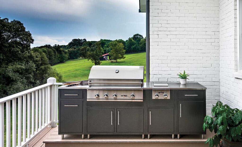 A Challenger Designs outdoor cabinetry piece