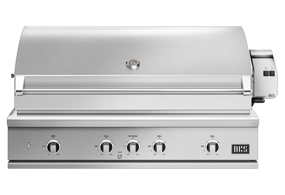 A DCS stainless steel gas grill