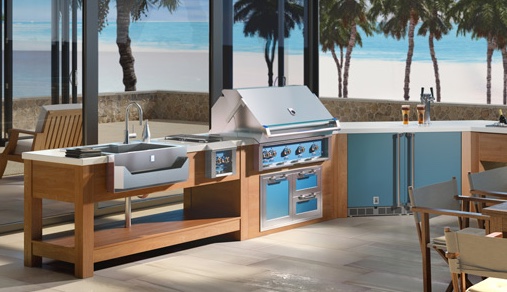 A Hestan built-in grill