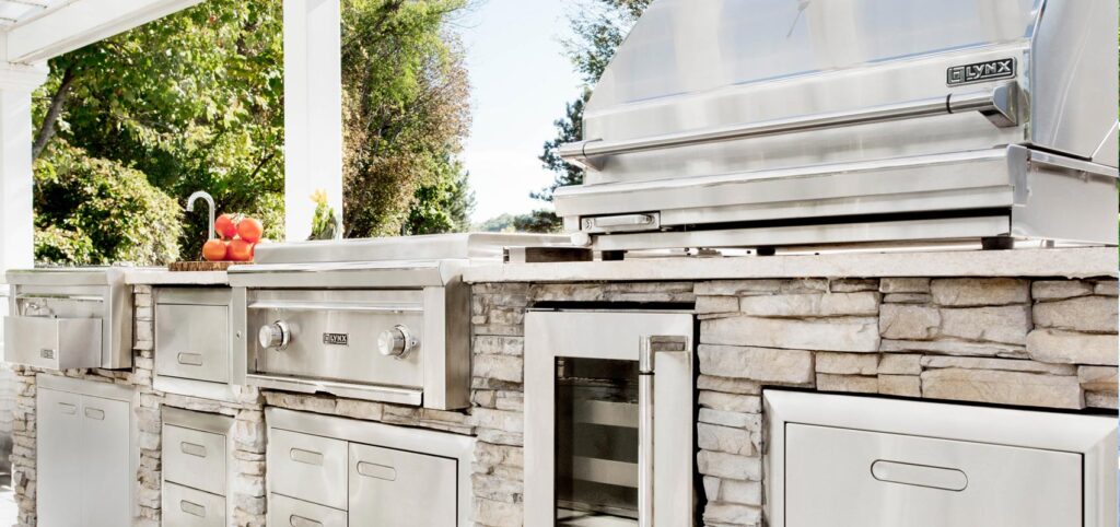 A Lynx built-in grill