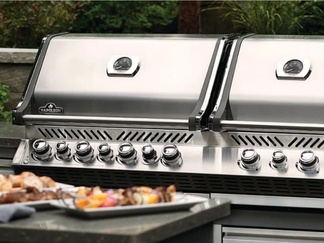 A Napoleon Grills built-in grill