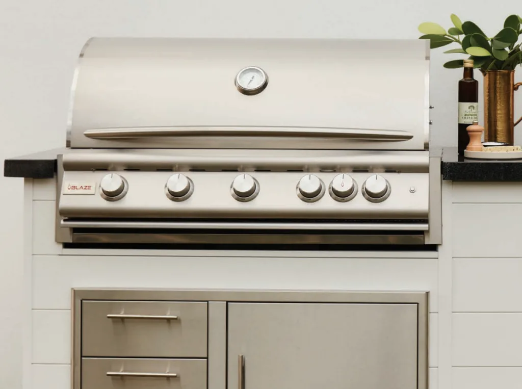 A Blaze built-in grill