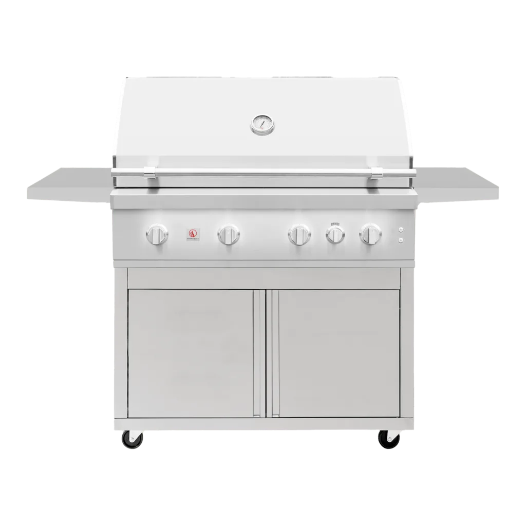 A Summerset gas grill cart