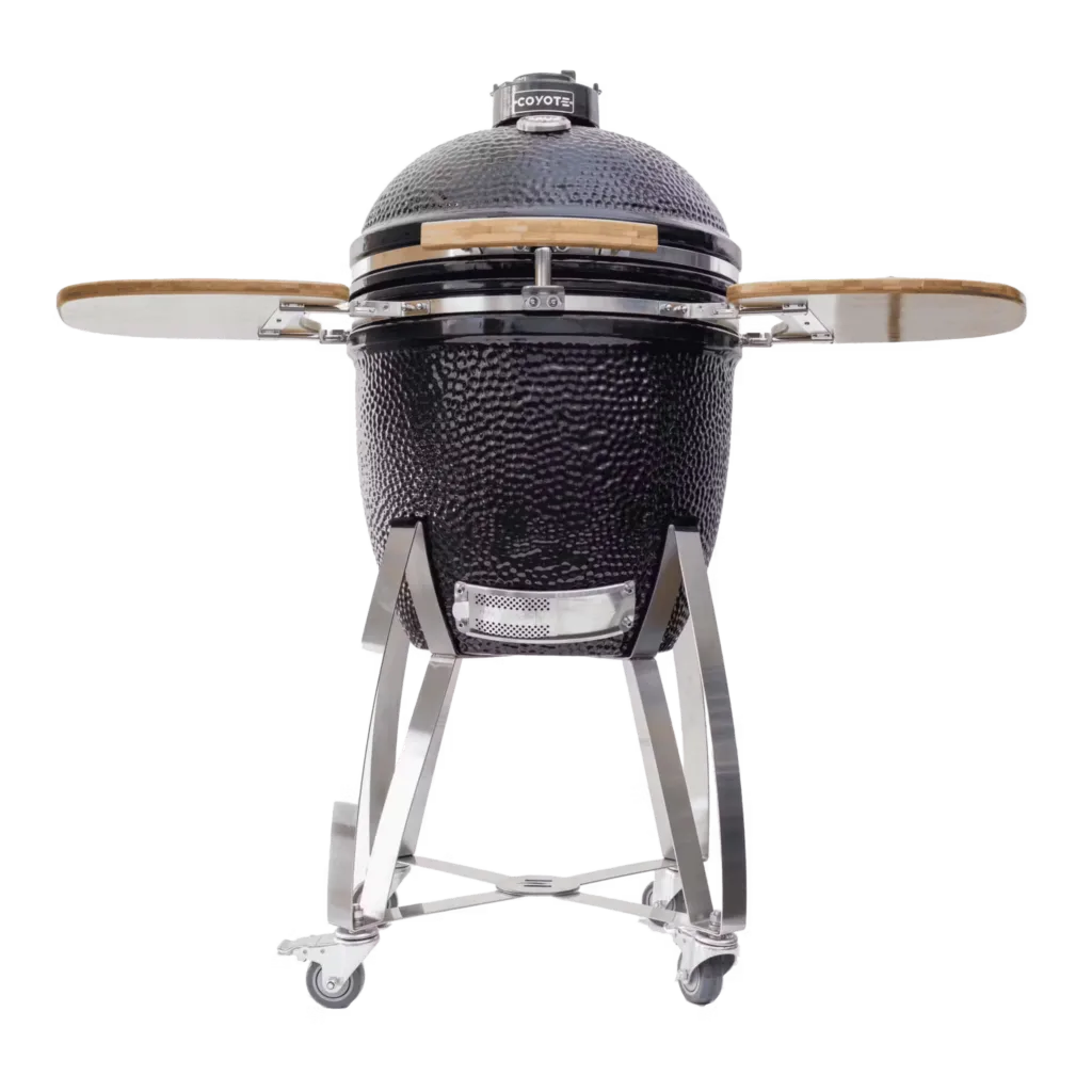 A Coyote Outdoor Living charcoal grill
